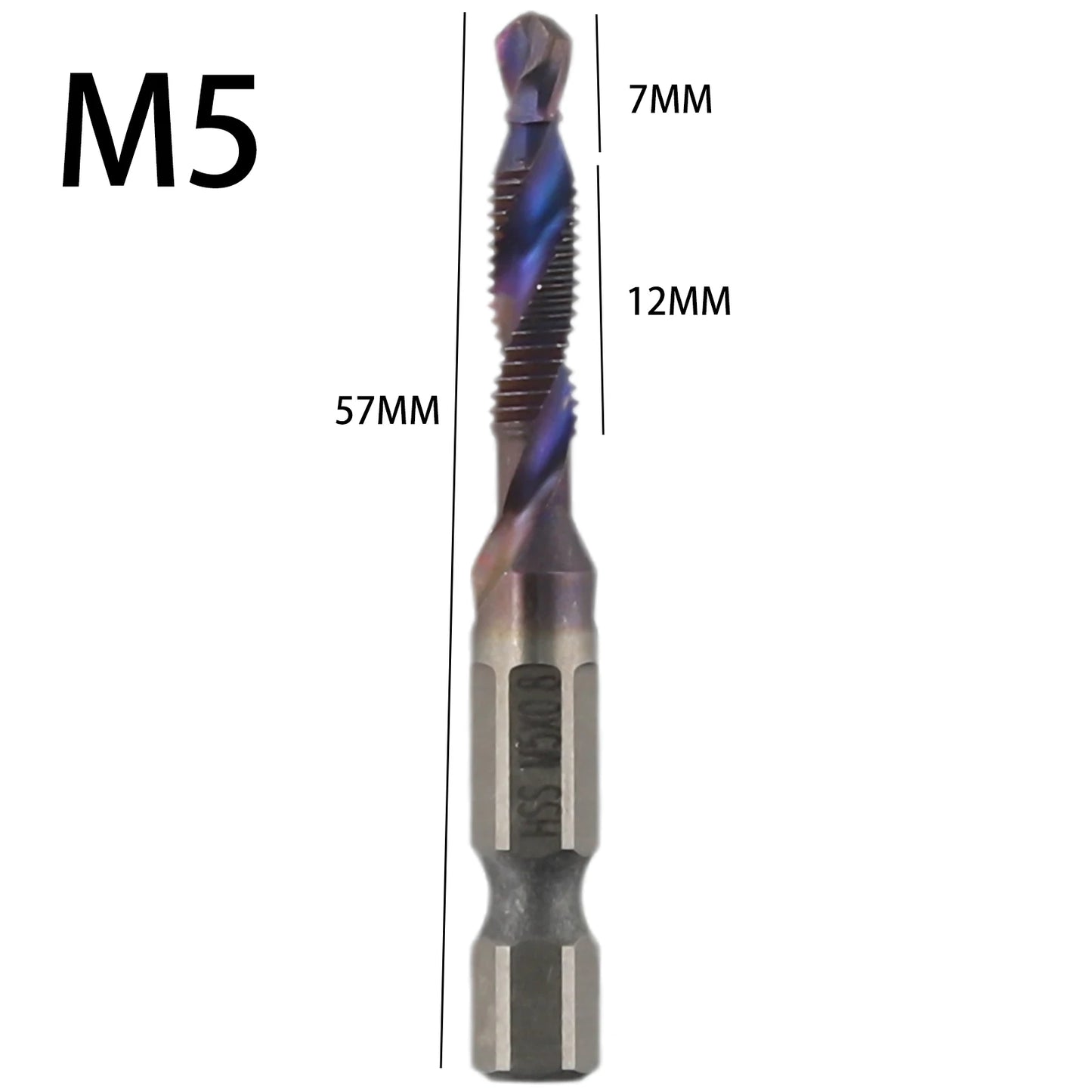 Tap Drill Bit M3-M10 Screw Bits Hss Taps Countersink Deburr Metric