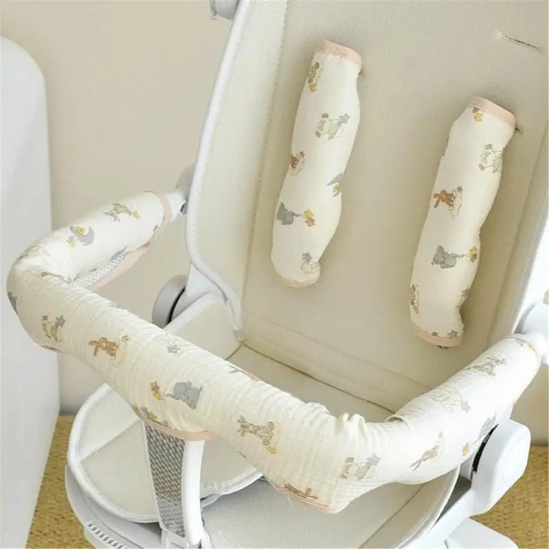 Baby Stroller Comfort Set – Cotton Handlebar & Strap Covers