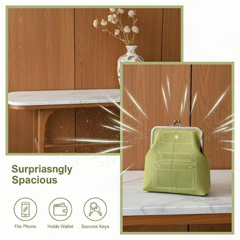 Retro Frosted Faux Suede Crossbody Bag | Large Capacity Clutch