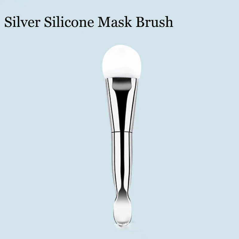 Double-Ended Silicone & Bristle Face Mask Brush | Beauty Tool