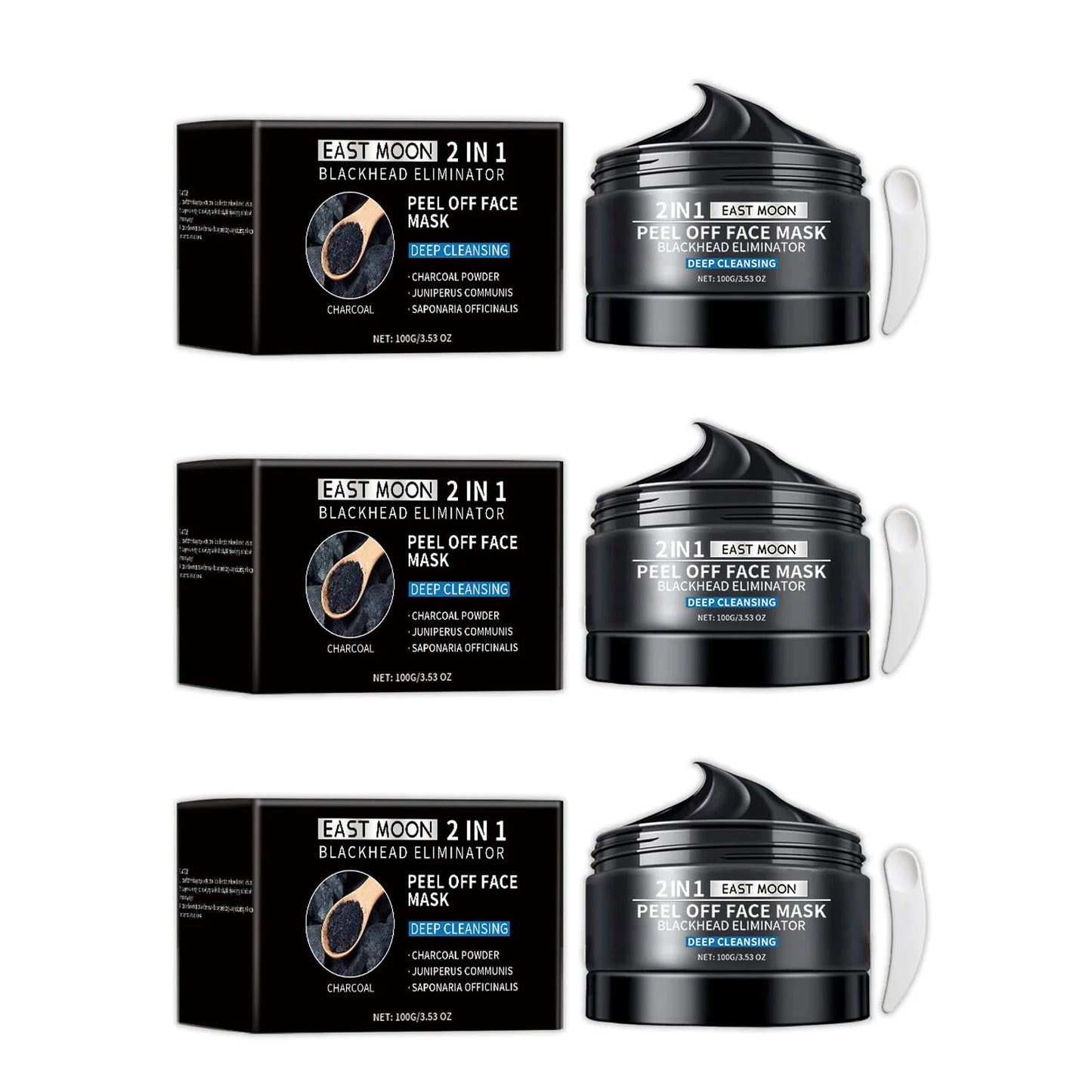 Bamboo Charcoal Blackhead Peel Mask – Deep Pore Cleanser