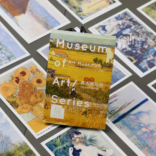 Museum Art Series Postcards Van Gogh Oil Painting Greeting Cards Peaceful Pleasures Health and Wellness