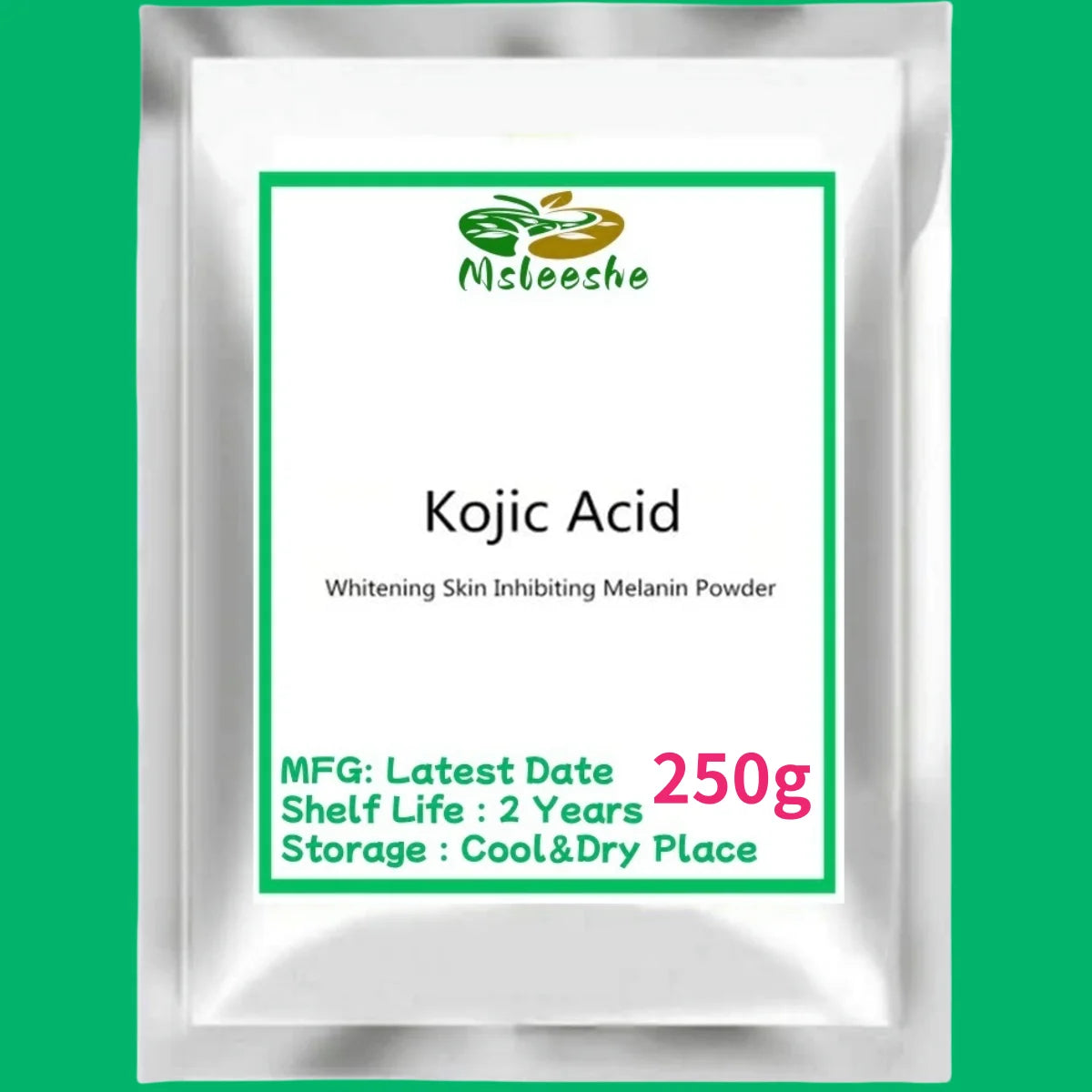 Hot sale Kojic Acid Powder Whitening Skin Cosmetic Raw Material Inhibiting Melanin Reduce Spots and Acne Peaceful Pleasures Health and Wellness