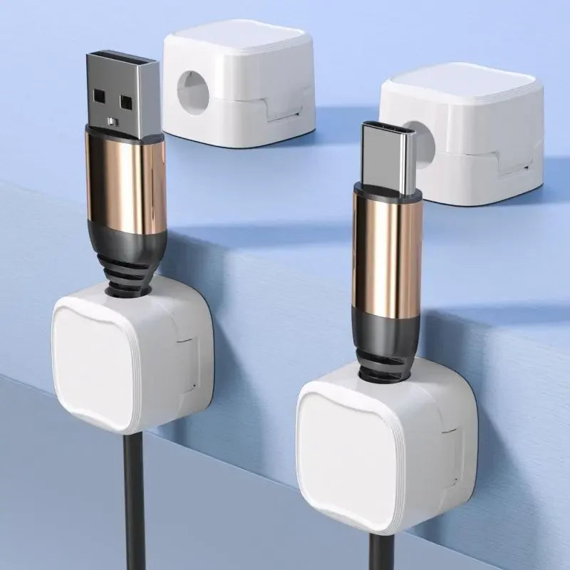 Magnetic Cable Management Clips 6-Pack | Wire Cord Organizer Cable Management Clips Peaceful Pleasures Health and Wellness