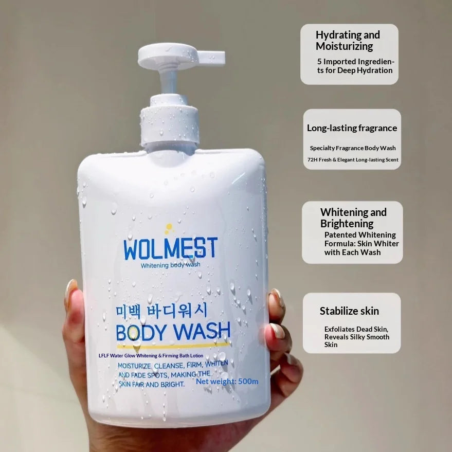500ml Whitening Firming Body Wash – Anti-Acne Shower Gel