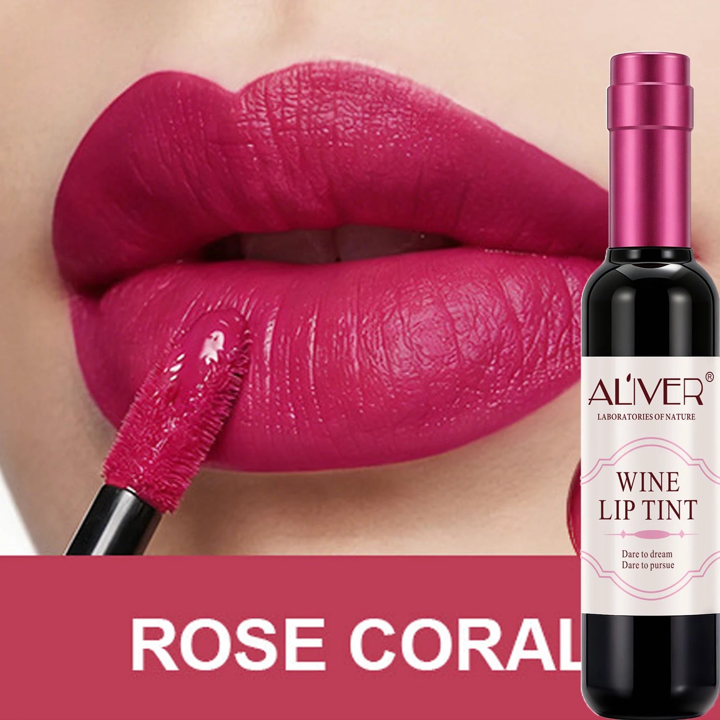 Red Wine Bottle Matte Liquid Lipstick | Velvet Nude Lip Gloss