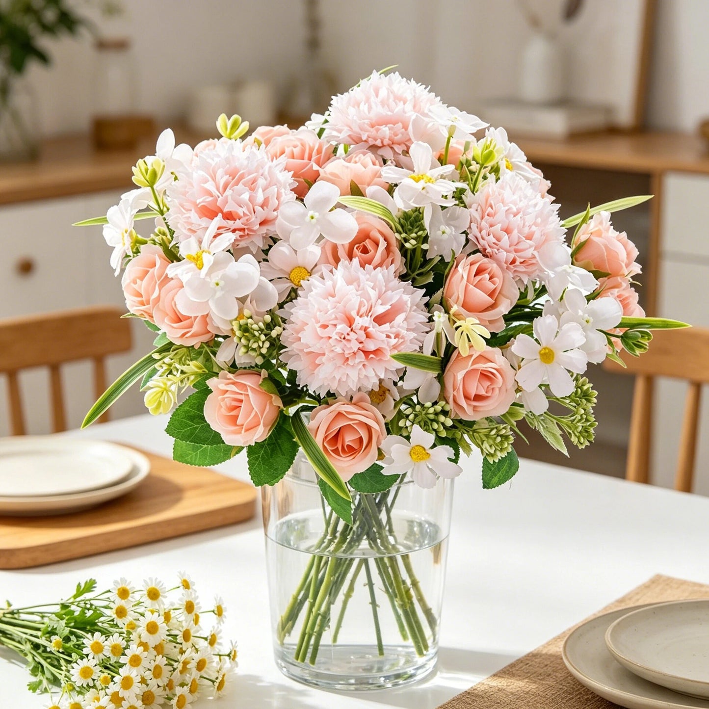 Artificial Silk Rose Bouquet – Wedding & Home Décor
