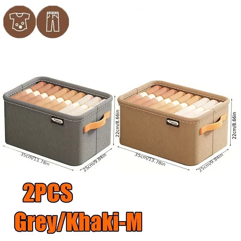 Foldable Clothes Storage Box – Wardrobe & Drawer Organizer