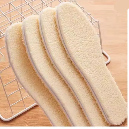 1/2/3/4Pair Adjustable Warm Insoles with Fleece and Thickened Lambskin Comfortable Cashmere and Cotton Insoles Snow Boots Peaceful Pleasures Health and Wellness