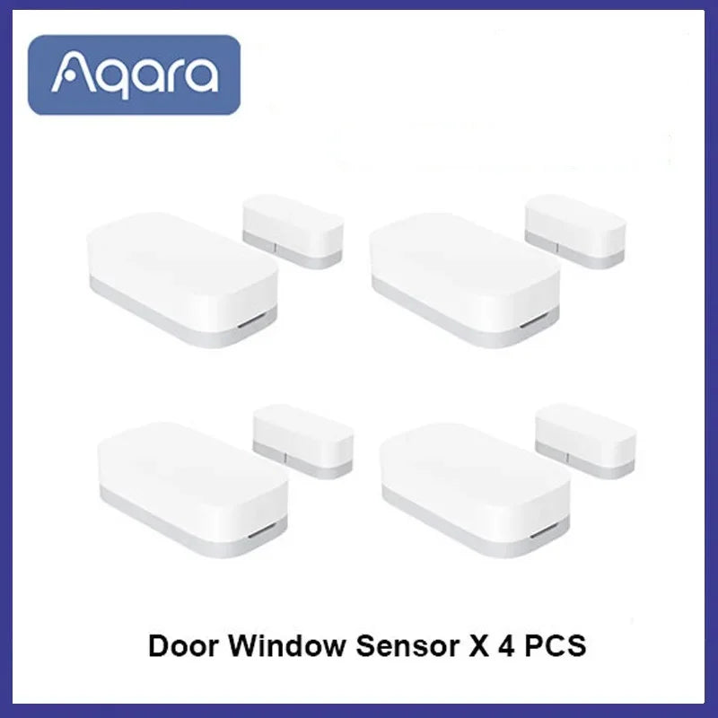 Aqara Door Window Sensor Zigbee Wireless Connection Alarm Smart Door Sensor Smart Home for Xiaomi Mijia APP Mi Home Homekit Peaceful Pleasures Health and Wellness 4pcs China Mainland