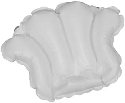 Luxury Spa Bath Pillow with Suction Cups, White Shell Design for Ultimate Relaxation Peaceful Pleasures Health and Wellness United States