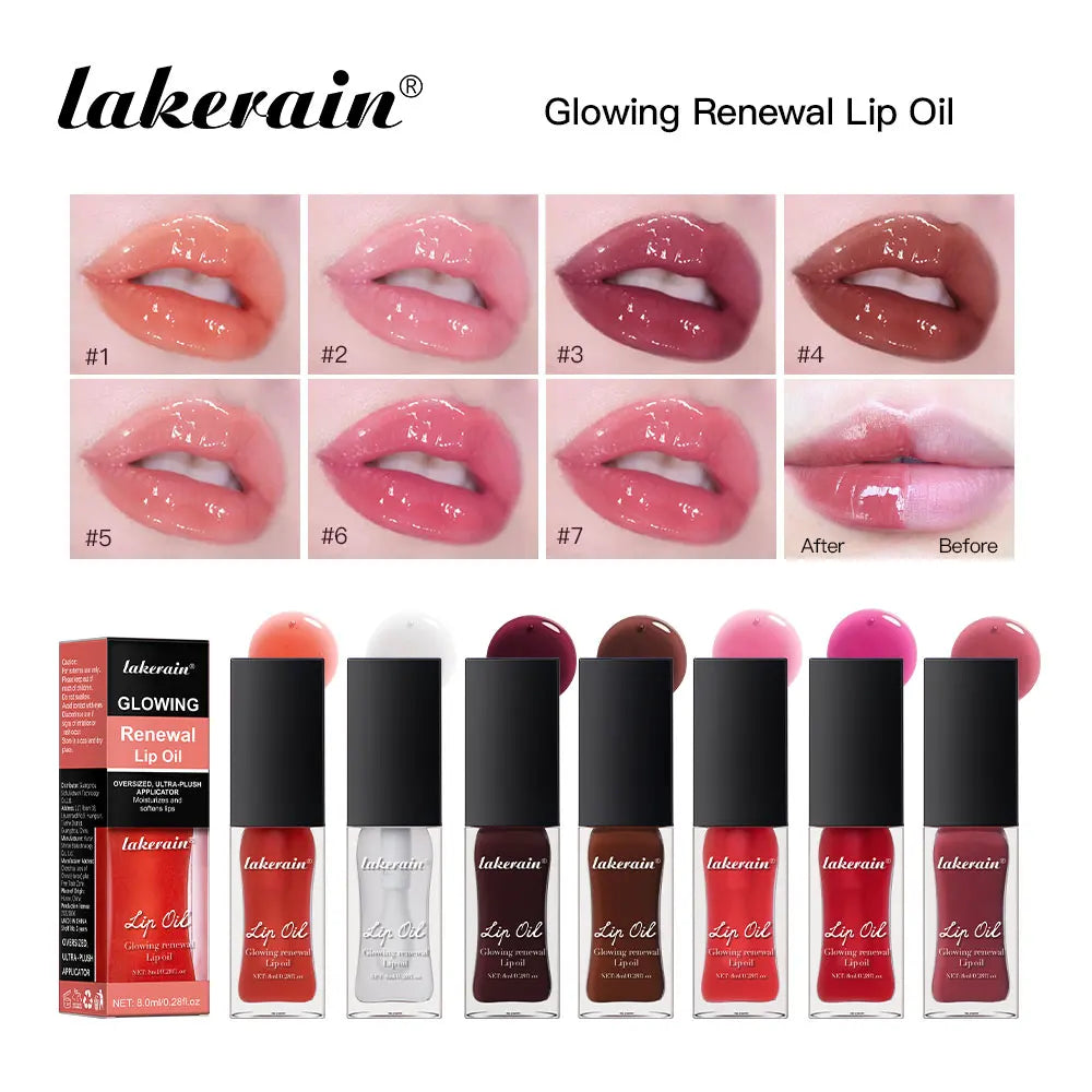Lakerain moisturizing lip gloss oil moisturizing and plumping lip gloss oil sexy makeup bright color lip oil Peaceful Pleasures Health and Wellness