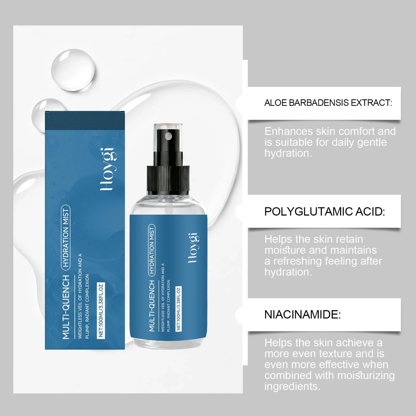 Hydrating Face Moisturizing Spray – Daily Skin Softening Mist
