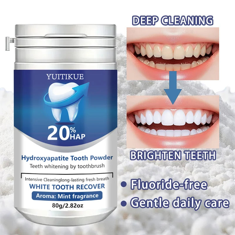 20% Hydroxyapatite Tooth Powder | Whitening & Enamel Repair Tooth Whitening Powder Peaceful Pleasures Health and Wellness