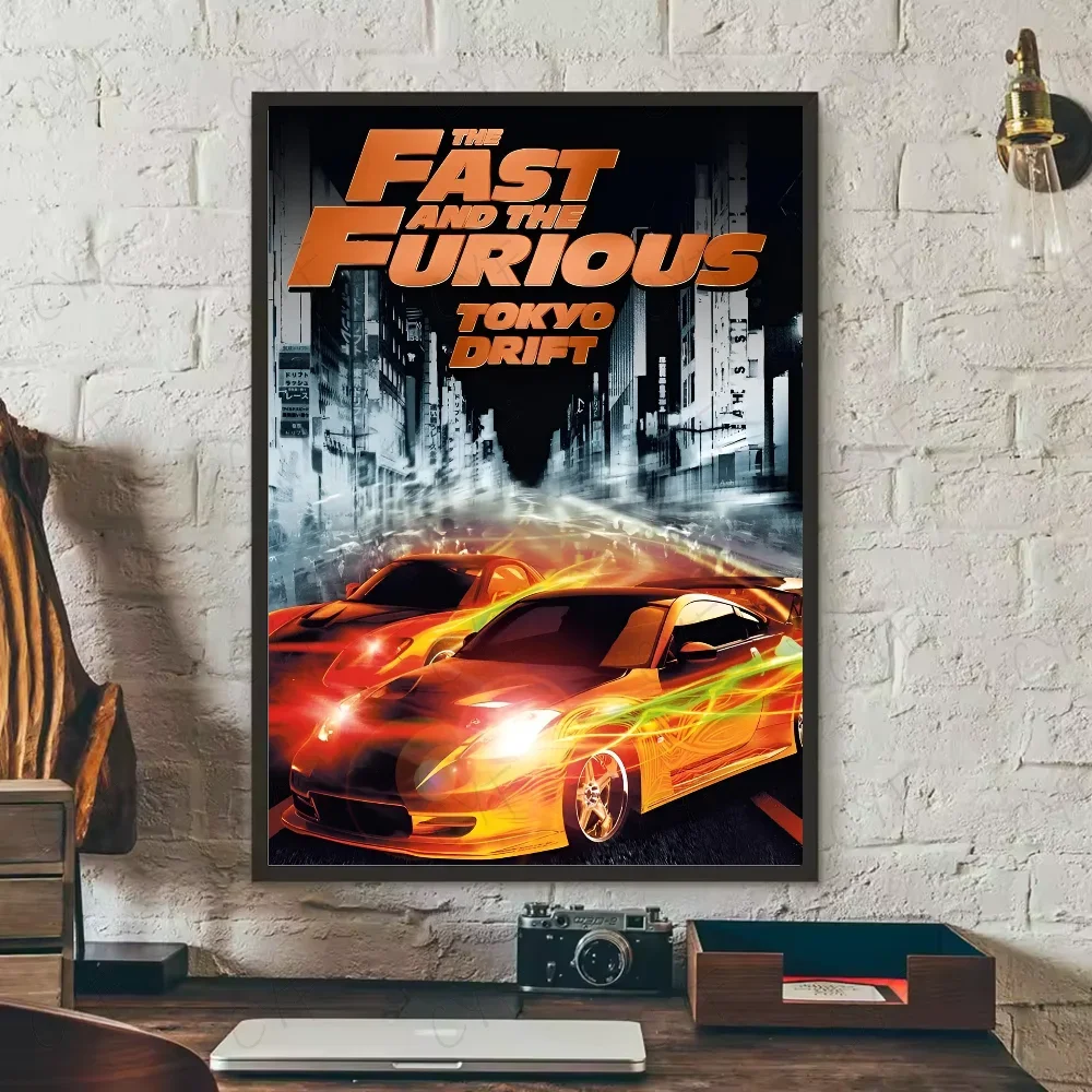 Poster classic movie F-Fast and Furious Poster HD art sticky wall waterproof home living room bedroom bar aesthetic decor Peaceful Pleasures Health and Wellness