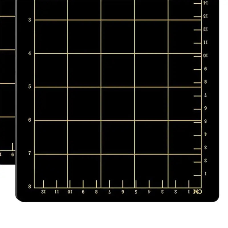A36T-6Inchx8.9Inch Magnetic Spacers With Card Size Grid Cutter Accessories 0.8Mm Thick Black Embossing Machine Die Mats Peaceful Pleasures Health and Wellness