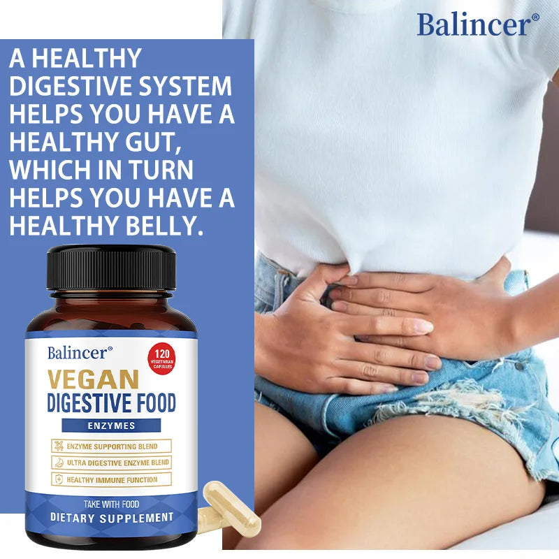 Digestive Enzymes with Prebiotics & Probiotics Capsules, Gut Health, Bloating & Gas Relief, Immune & Nutrient Absorption Support Peaceful Pleasures Health and Wellness
