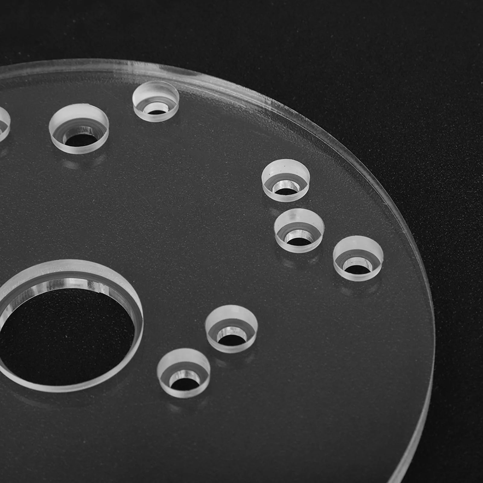 Router Base Router Base Plate Acrylic with Centering Pin Screws for Trim Routers Woodworking Auxiliary Tool Peaceful Pleasures Health and Wellness