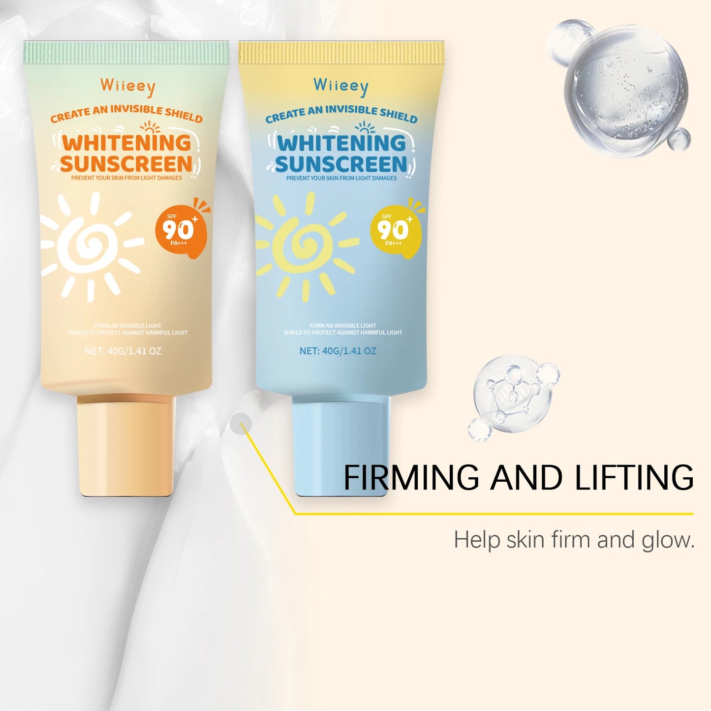 Kids Sunscreen Body Lotion Spf 50 Lightweight Non-greasy Refreshing Face Hydrating Brighten Broad Spectrum Moisturizing Sunblock Peaceful Pleasures Health and Wellness
