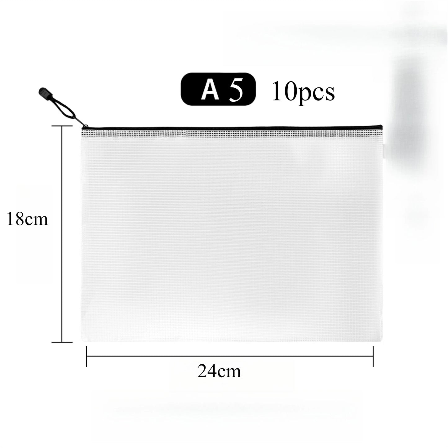 A4 Clear Zipper Pouch – Waterproof Document & Craft Organizer Document Organizer Pouch Peaceful Pleasures Health and Wellness A5 10pc