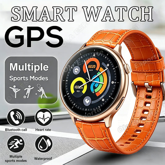 2026 New GPS Smart Watch Men AMOLED Screen Always Show Time Heart Rate IP68 Waterproof Bluetooth Call Sports Fitness Smart Watch Peaceful Pleasures Health and Wellness