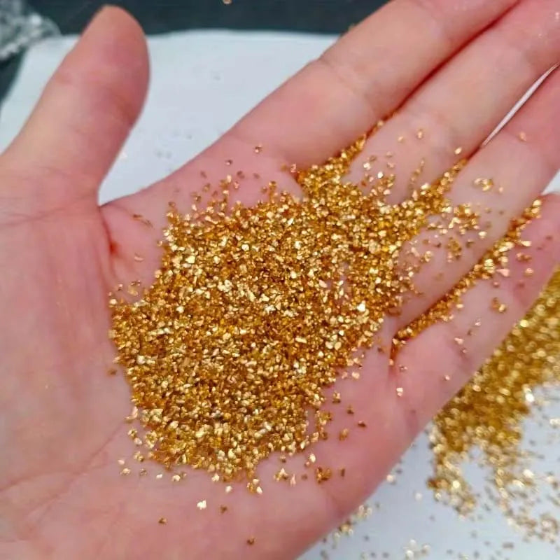 50g Gold Stone Metallic Flakes – Resin Inclusions & Glitter Art
