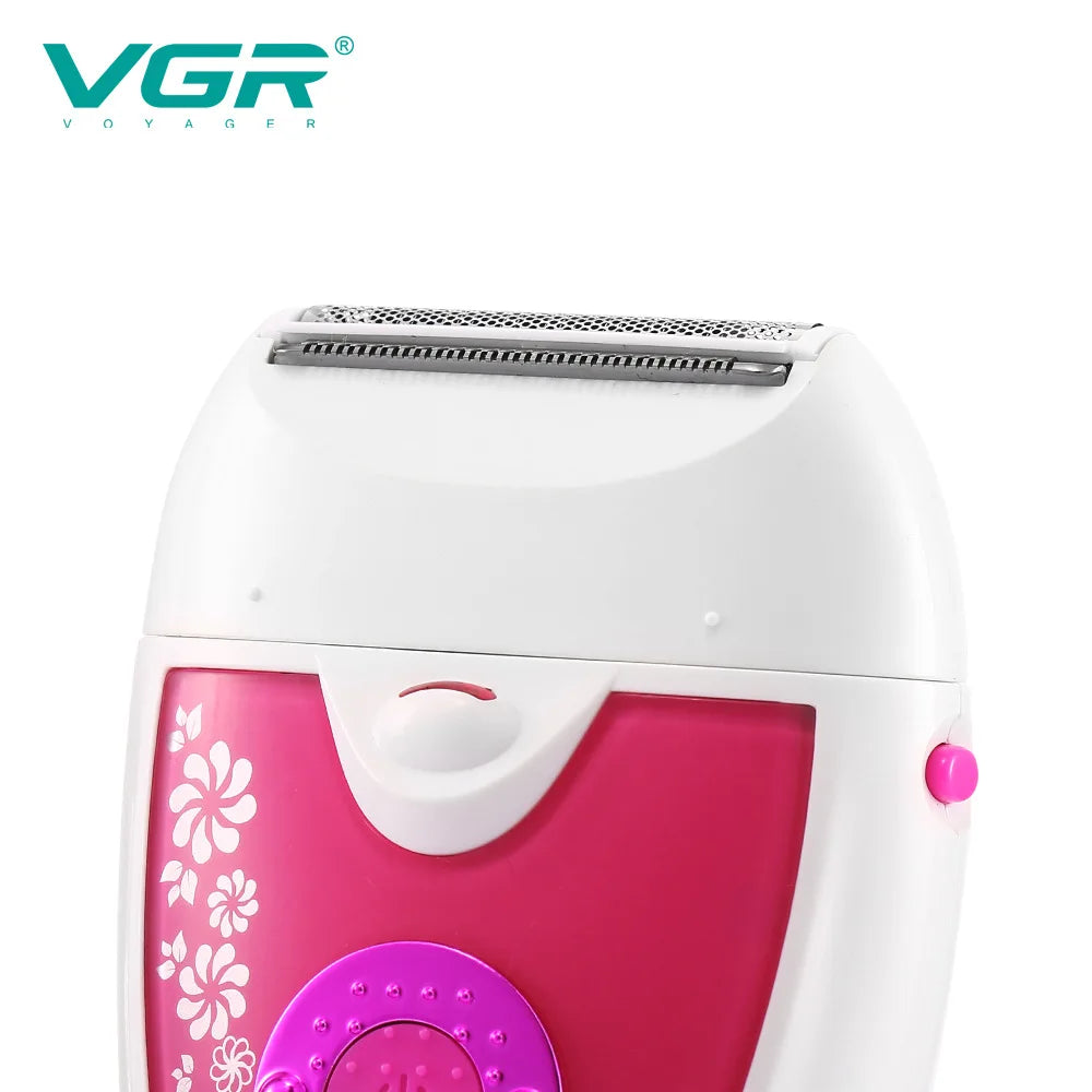 VGR 722 Multi-Function Women Shaver Electric Epilator Hair Removal Body Washing Universal Voltage Peaceful Pleasures Health and Wellness
