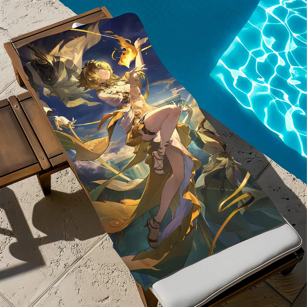 Honkai Star Rail Aglaea Quick-Dry Beach Towel | Soft Pool Towel