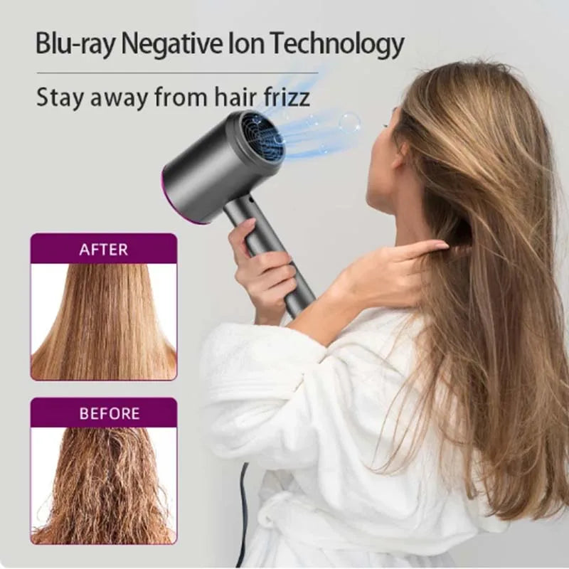 Professional Quick Hairdryer Hot Cold Wind Blow Dryer Suitable For Home Salon With Nozzles Travel Hot Cold Air Adjustmentt Peaceful Pleasures Health and Wellness