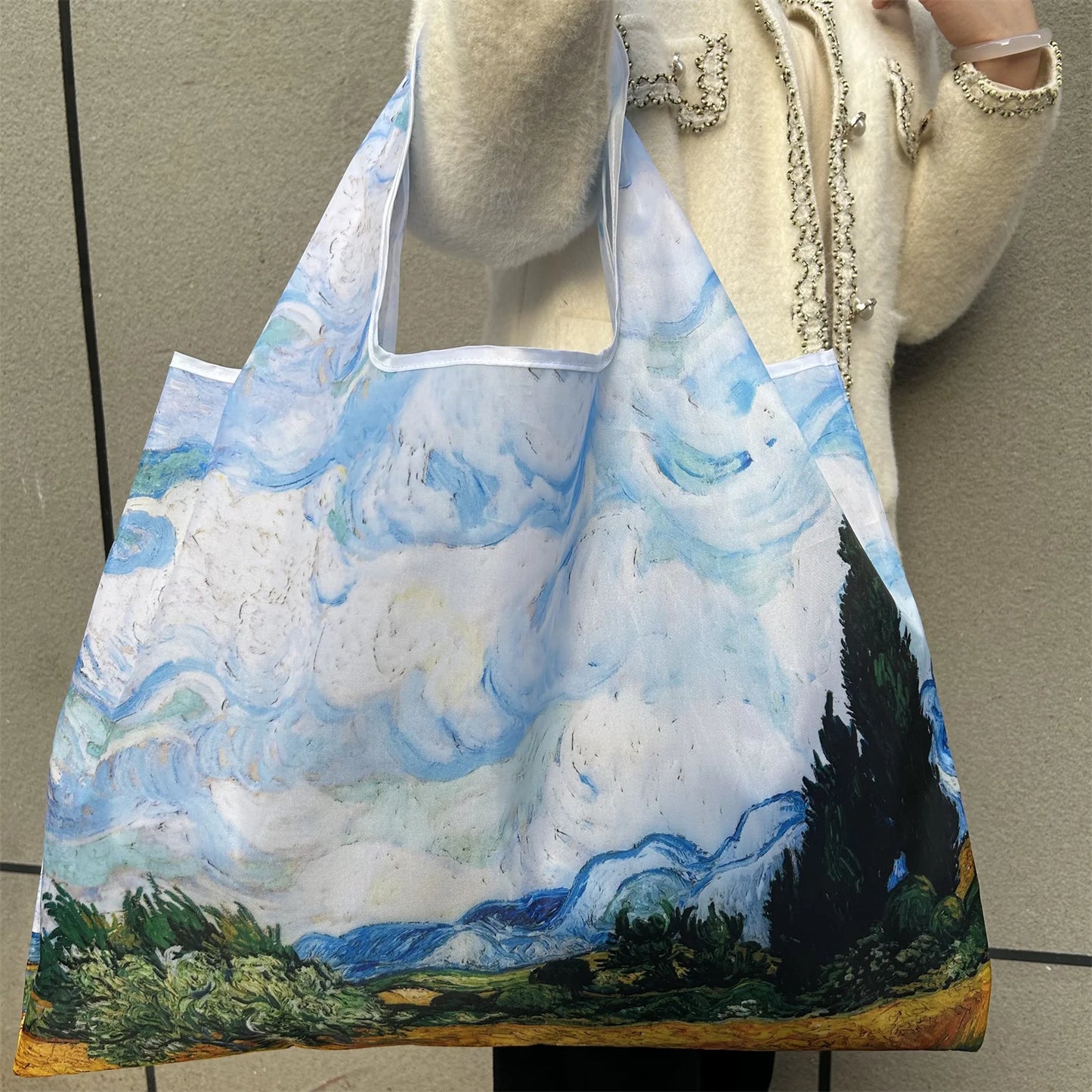 Large Foldable Reusable Nylon Shopping Bag – Travel Tote
