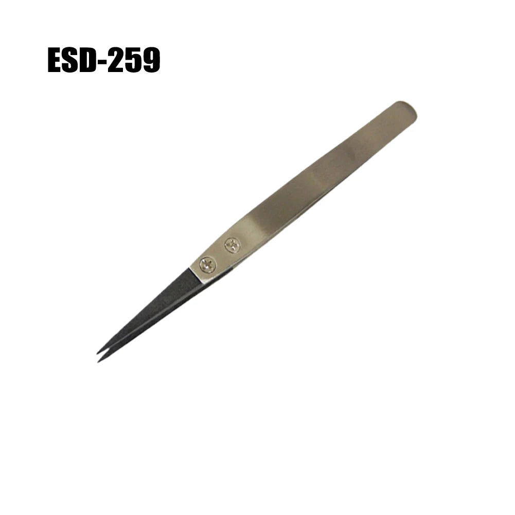 ESD Anti-static Tweezers 116- Industrial Replaceable Carbon Fiber