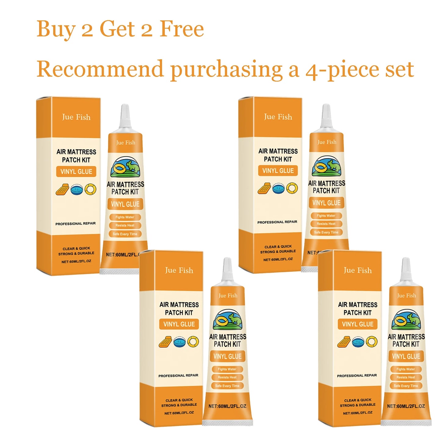 60ml Inflatable Mattress Repair Kit | Waterproof Patch Adhesive