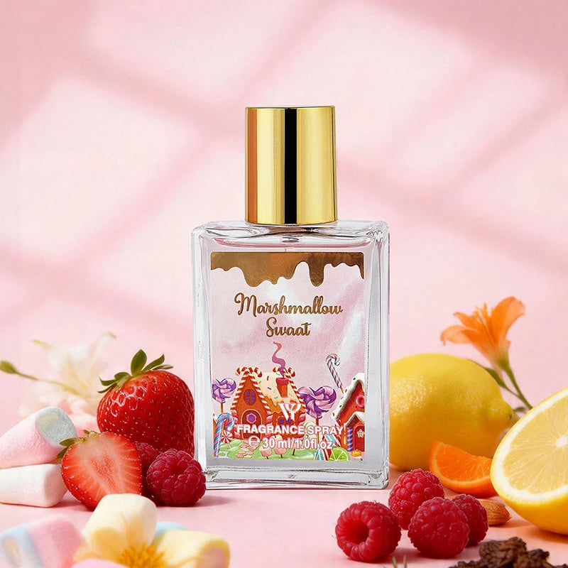 Women Eau De Toilette 30ml With Fruit Floral Gourmand Note Long-lasting Light Scent Daily Casual Perfume Fresh Elegant Fragrance Peaceful Pleasures Health and Wellness