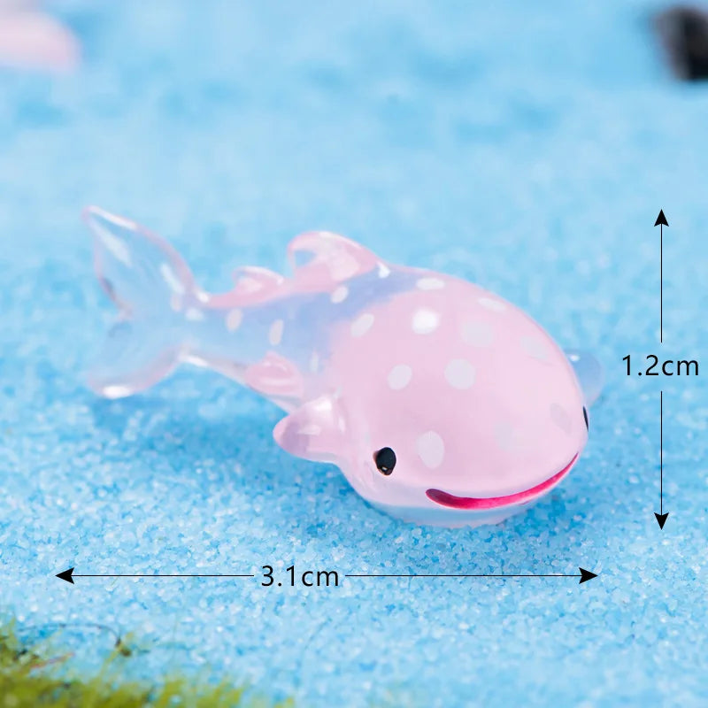 1pc Marine Animal Shark Whale Sea Fish Model Bonsai Figurine Miniature Fairy Garden Decoration DIY Accessories Home Decor Peaceful Pleasures Health and Wellness 9