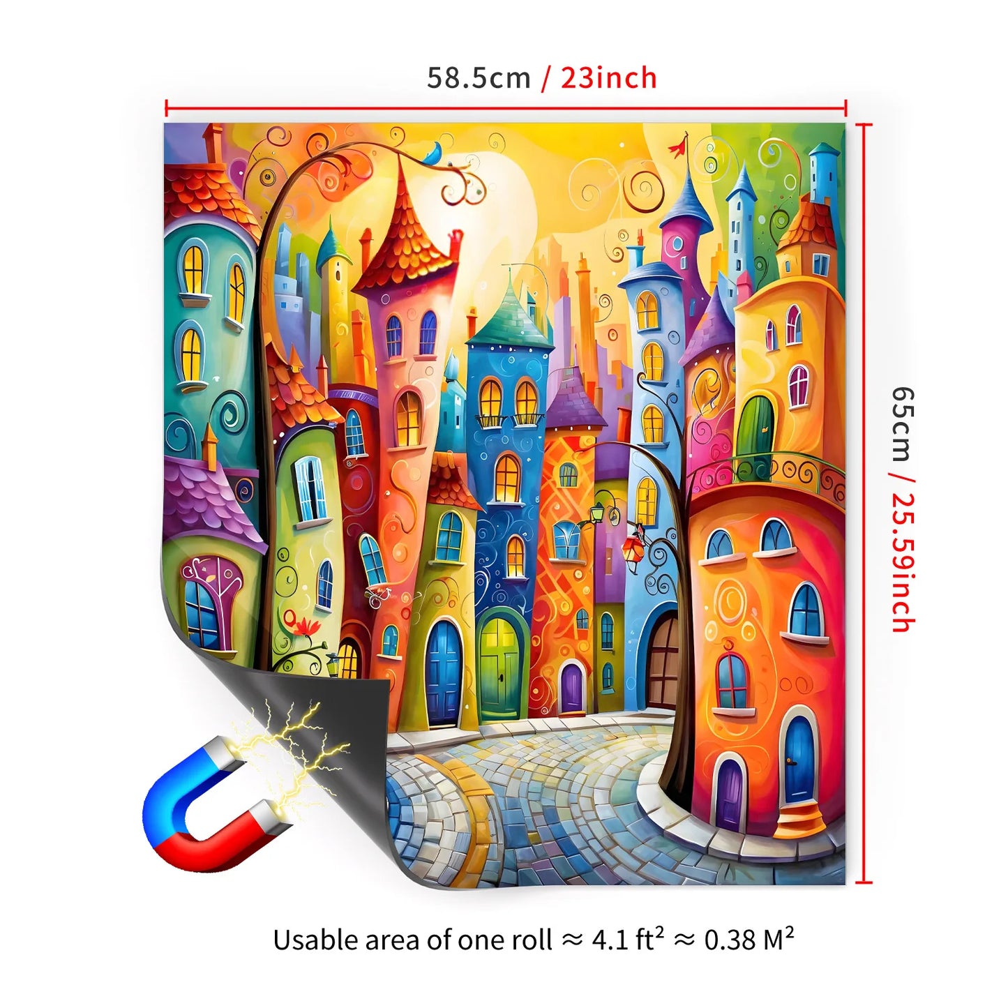 65x58.5CM household dishwasher magnetic sticker kitchen and refrigerator magnet board Peaceful Pleasures Health and Wellness MDS17