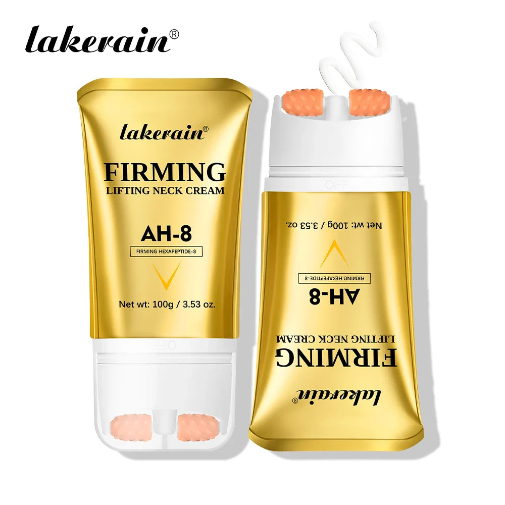 Lakerain AH-8 Firming Neck Cream & Roller – 100g | Moisturizing