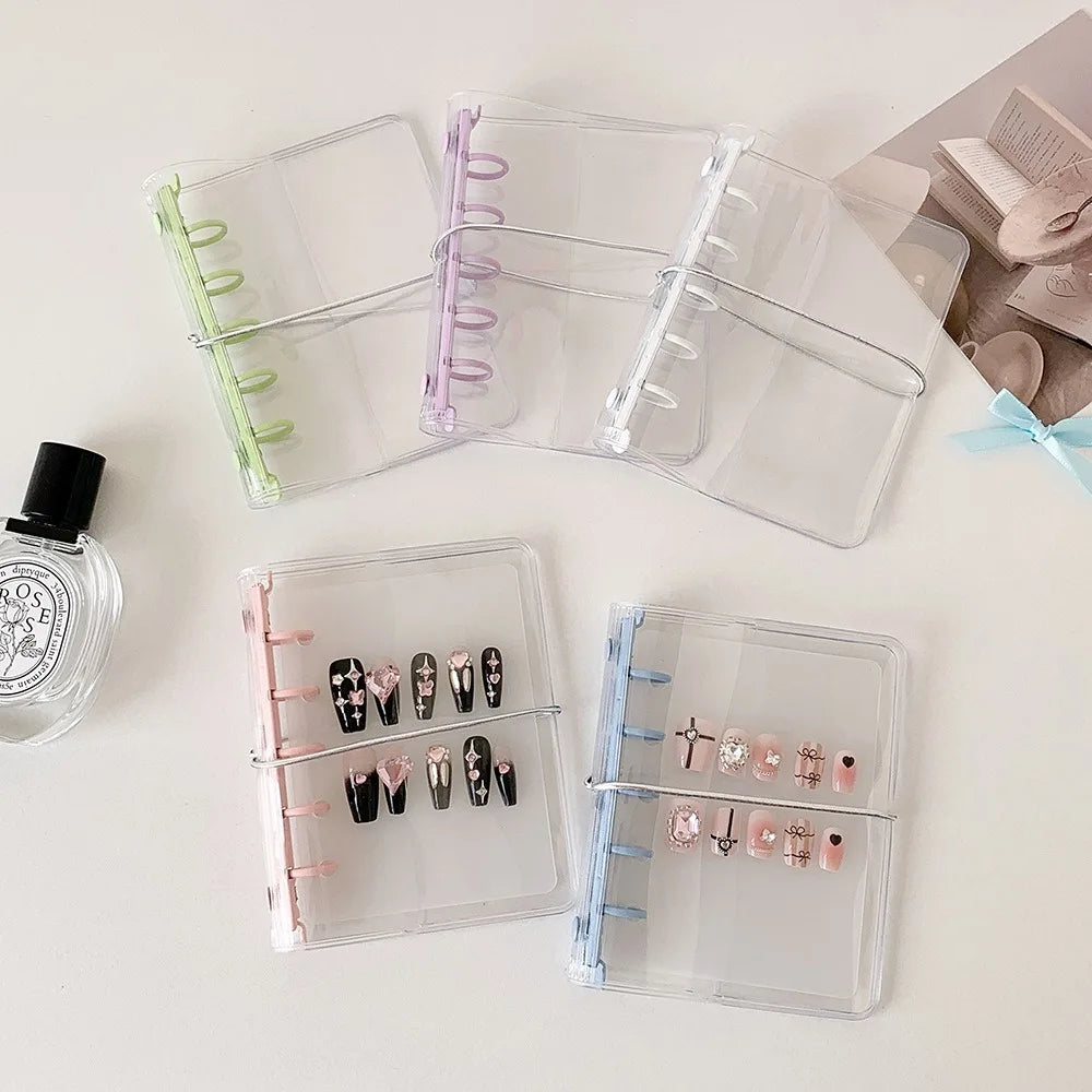Portable Clear View Transparent Display Album Cover Waterproof PVC M5 Photo Card Holder Idol Pictures Storage Loose-Leaf Booklet Peaceful Pleasures Health and Wellness