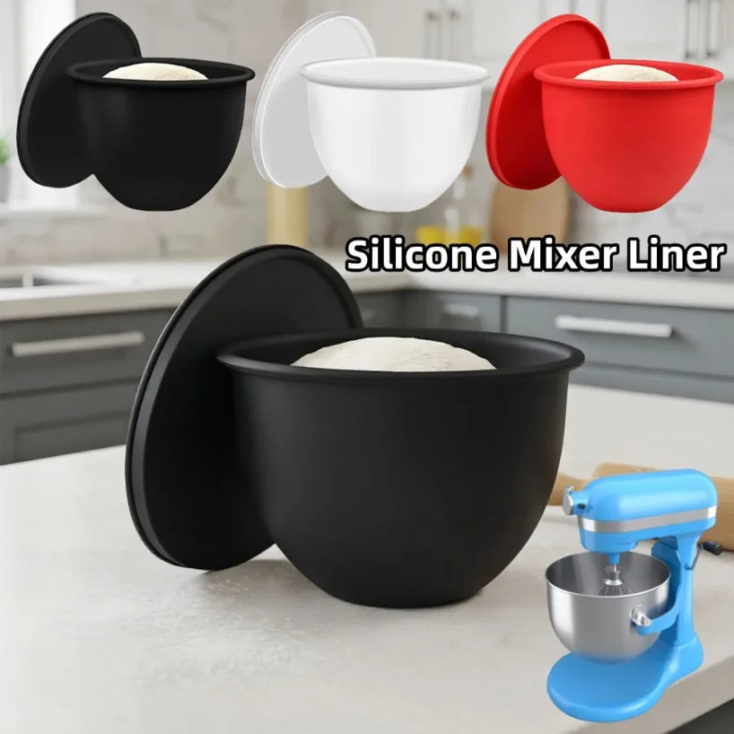 Silicone Bowl Liner & Lid for KitchenAid 5 Qt Tilt-Head Mixer