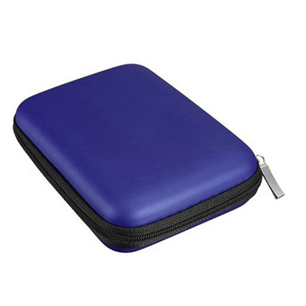 Portable Carry Case Shockproof Cover Pouch For 2.5 Inch USB HDD Hard Disk Drive Protect Bag Lightweight And Compact Design Peaceful Pleasures Health and Wellness Blue