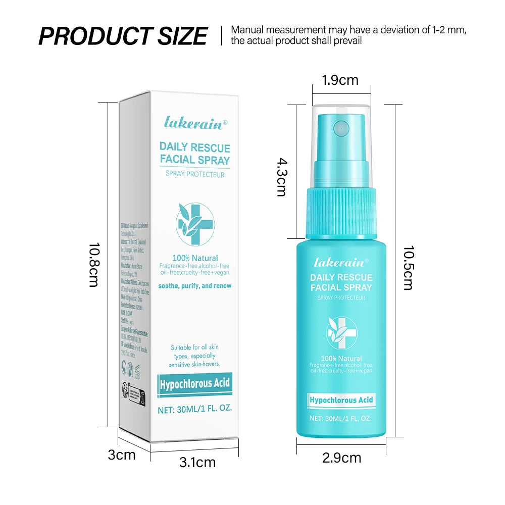 PH Balancing Toner Daily Rescue Facial Spray for Sensitive Skin Hypochlorous Acid Spray Helps Reduce Redness Breakouts Soothing Peaceful Pleasures Health and Wellness