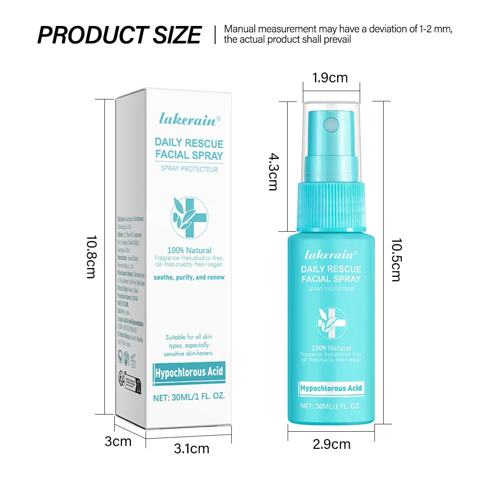 Hypochlorous Acid Facial Toner Spray – pH Balance, 30ml