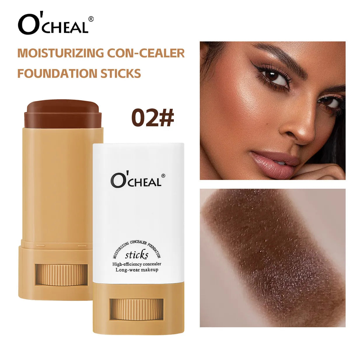 OCHEAL Waterproof Concealer Foundation Stick – Natural Finish