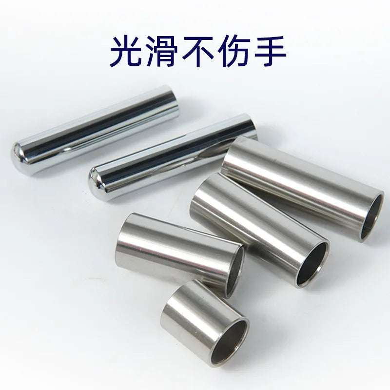 Metal Electric Wood Guitar Slider Stainless Steel Finger Cover Hollow