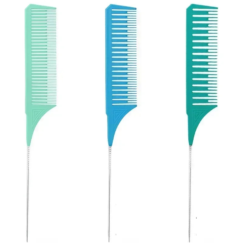 Hair Styling Combs, Tailed Comb Set, Coloring Dyeing Comb, Salon Tool, Sectioning Highlighting Weaving Cutting Comb, 3pcs Peaceful Pleasures Health and Wellness