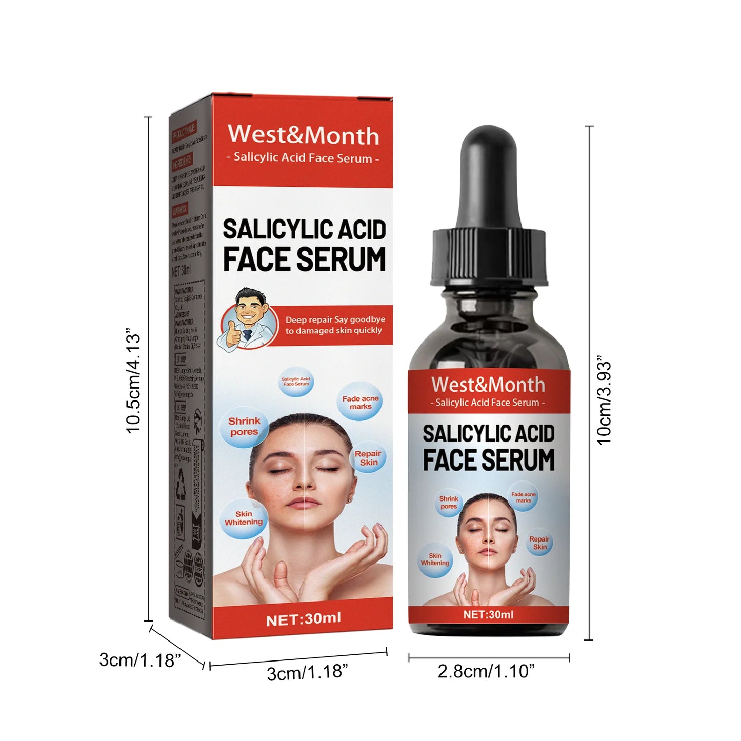 Salicylic Acid & Niacinamide Face Serum – Pore & Brightening