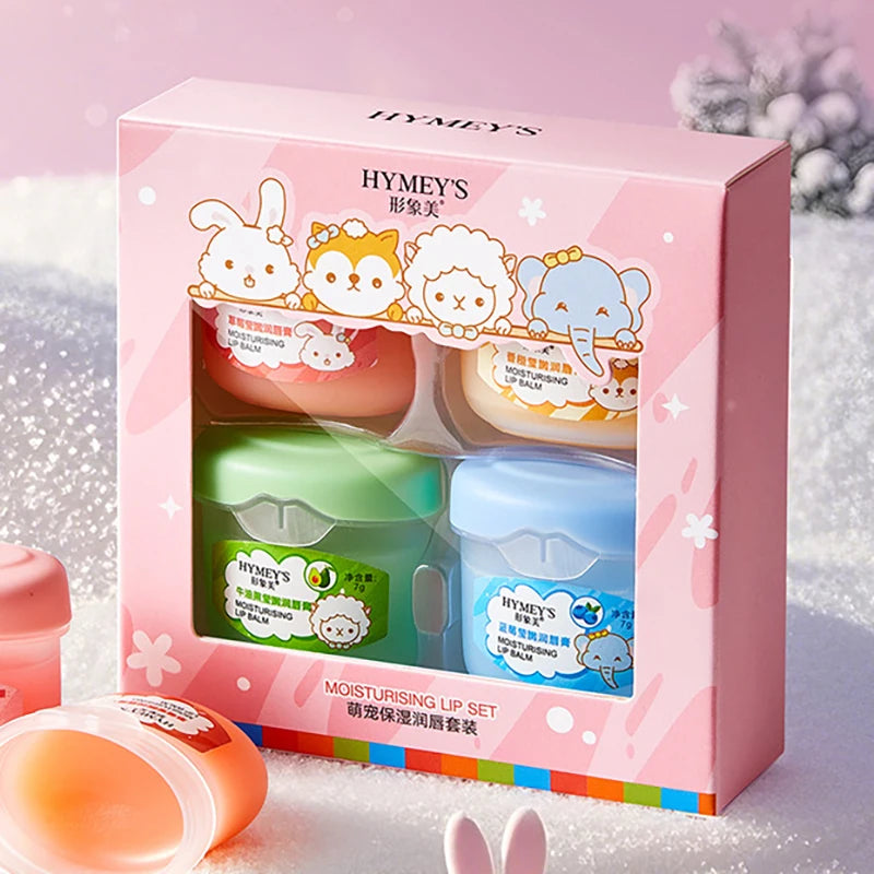 BIOAOUA Fruit Lip Balm Set – Moisturizing Lip Plumper 4/6/8 Pcs