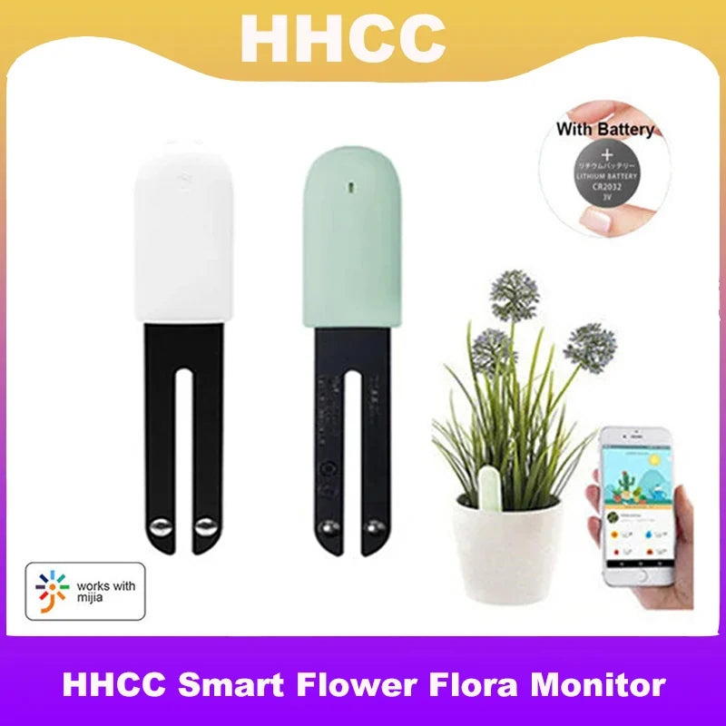 HHCC Flora Monitor Garden Care Plant Grass Soil Water Fertility Smart Tester Sensor Flower Garden Detector For Xiaomi Mijia Peaceful Pleasures Health and Wellness