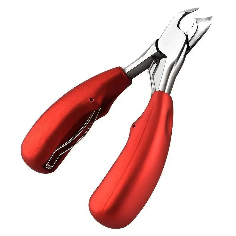 Toe Nail Clippers Remove Dead Skin Nail Correction Nippers Ingrown Toenail Cuticle Scissor Edge Cutter Thick Pedicure Care Tool Peaceful Pleasures Health and Wellness Red