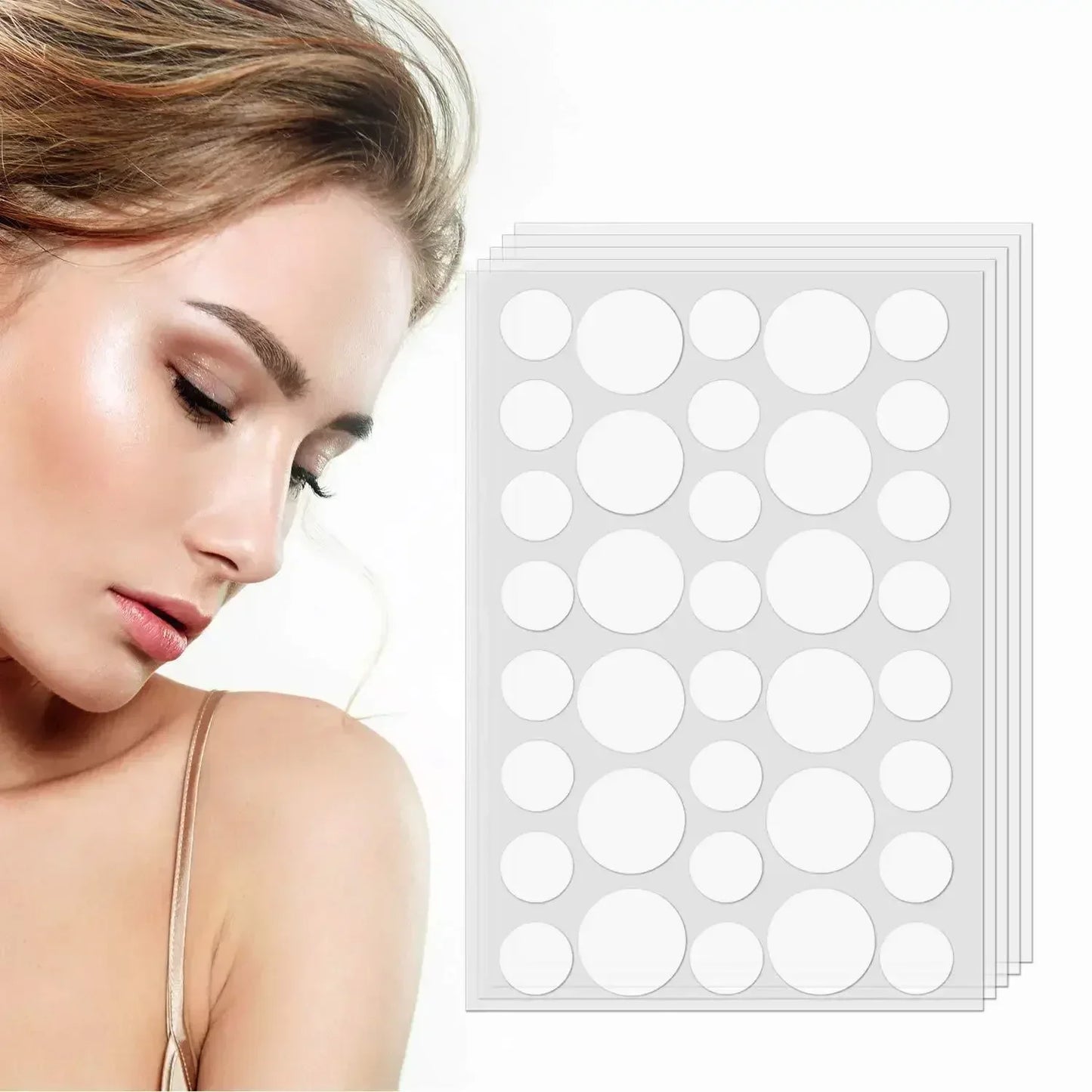 72-Pack Invisible Hydrocolloid Acne Patches | Waterproof Pimple Stickers