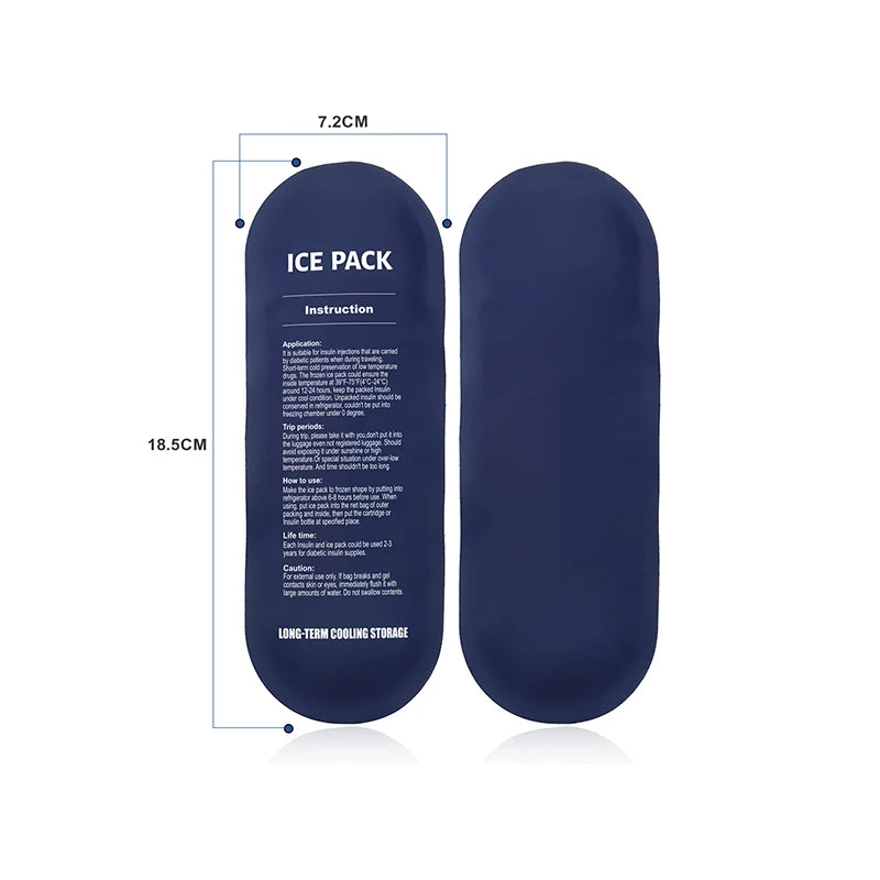 Insulin Refrigeration Bag Waterproof Storage Bag Travel Luggage Bag for People with High Blood Sugar Peaceful Pleasures Health and Wellness 1pc-Ice lolly